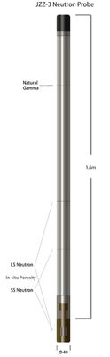 Chaîne 1 de détecteur des neutrons He-3 thermiques contre- - 60000cps avec la conception faible de source