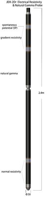 Résistivité électrique de capteur de NaI Crystal et sonde gamma naturelle